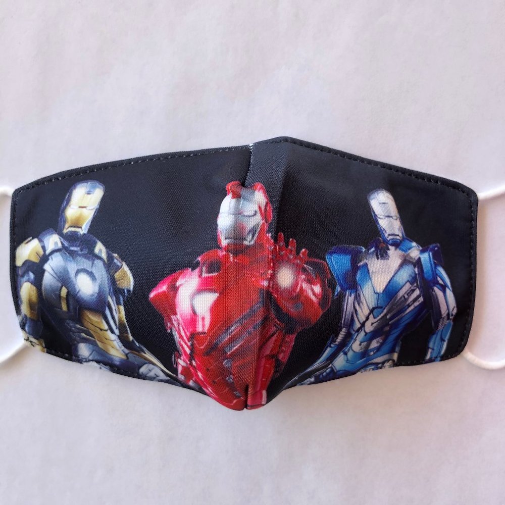 kids face mask boys Iron Man